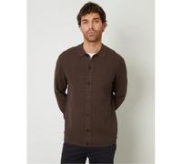 Threadbare Mens Button Blossom Regular Fit Shirt in Java - Brown - Size Large
