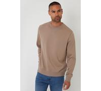Threadbare Men's Cotton Blend Crew Neck Sweatshirt in Taupe | Size: XL Threadbare Taupe XL