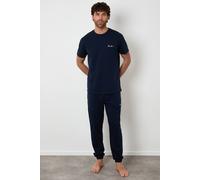 THREADBARE Mens ELT Pyjama Set Navy XL