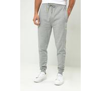 Threadbare Men's Cotton Blend 'Trifoliate' Joggers in Light Grey | Size: Large Threadbare Light Grey L