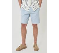 threadbare Men's Cotton Regular Fit Stretch Chino Shorts in Baby Blue | Size: 36R Threadbare Baby Blue 36R