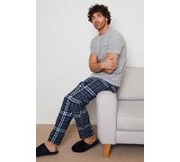 Threadbare Men's 'Delano' Cotton Blend Pyjama Set in Light Grey | Size: 2XL Threadbare Light Grey 2XL
