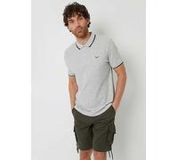Threadbare Men's 'Dorry' Polo Shirt - Grey Marl Grey