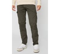 Threadbare Men's 'Drill' Cotton Cargo Trousers With Stretch in Khaki | Size: 32R Threadbare Khaki 32R