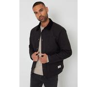 Threadbare Men's 'Frawley' Cotton Twill Lightweight Jacket in Black | Size: Small Threadbare Black S