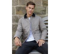 Threadbare Men's 'Frawley' Cotton Twill Lightweight Jacket in Light Beige | Size: 2XL Threadbare Light Beige 2XL