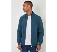 Threadbare Men's Funnel Neck Zip Through Sweatshirt in Blue | Size: XL Threadbare Blue XL