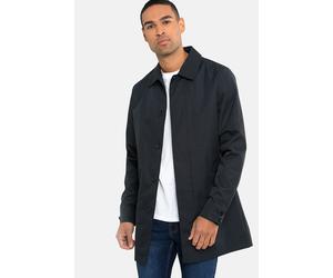 Threadbare Men's 'Gretna' Showerproof Longline Tailored Mac in Navy | Size: Small Threadbare Navy S