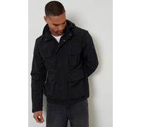 Threadbare Men's Hooded Utility Coat in Black | Size: Medium Threadbare Black M