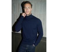 Threadbare Men's 'Larkswood' Knitted Roll Neck Jumper in Navy | Size: 2XL Threadbare Navy 2XL