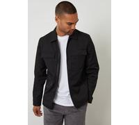 Threadbare Men's Lightweight Collared Zip Up Jacket in Black | Size: 2XL Threadbare Black 2XL