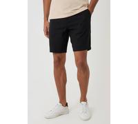 Threadbare Men's Linen Blend Shorts with Belt in Black | Size: 34R Threadbare Black 34R