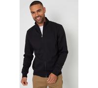 Threadbare Men's 'Lynne' Funnel Neck Zip Through Sweatshirt in Black | Size: Large Threadbare Black L