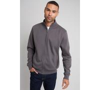 Threadbare Men's 'Lynne' Funnel Neck Zip Through Sweatshirt in Dark Grey | Size: Large Threadbare Dark Grey L