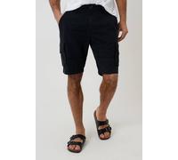 Threadbare Men's 'Manchester' Cotton Cargo Shorts in Black | Size: 32R Threadbare Black 32R