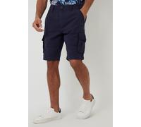 Threadbare Men's 'Manchester' Cotton Cargo Shorts in Navy | Size: 32R Threadbare Navy 32R