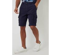 Threadbare Men's 'Manchester' Cotton Cargo Shorts in Navy | Size: 38R Threadbare Navy 38R