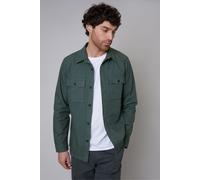 Threadbare Men's 'Ministry' Lightweight Cotton Shacket in Dark Grey | Size: Medium Threadbare Dark Grey M