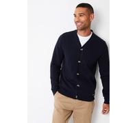 Threadbare Men's 'Overton' Cotton Blend Knitted Cardigan in Navy | Size: Small Threadbare Navy S