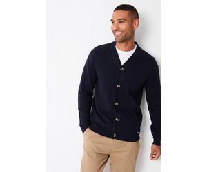 Threadbare Men's 'Overton' Cotton Blend Knitted Cardigan in Navy | Size: Small Threadbare Navy S