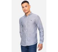 Threadbare Men's Oxford Cotton 'Beacon' Long Sleeve Shirt in Blue | Size: Medium Threadbare Blue M
