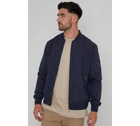 Threadbare Men's 'Predict' Showerproof Classic Bomber Jacket in Navy | Size: XL Threadbare Navy XL