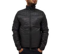 Threadbare Men's Puffer Quilted Padded Designer Funnel Neck Urban Jacket, Black (UK, Alpha, M, Regular, Regular)