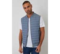 Threadbare Men's Quilted Hybrid Gilet in Blue | Size: XL Threadbare Blue XL