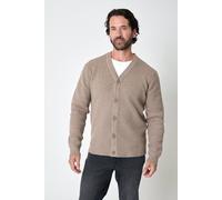 Threadbare Men's Rib Knit Button Up Cardigan in Taupe | Size: 2XL Threadbare Taupe 2XL
