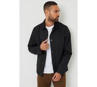 Threadbare Men's Showerproof Corduroy Collar Jacket in Black | Size: Large Threadbare Black L