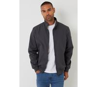 Threadbare Men's Showerproof Harrington Style Jacket in Charcoal | Size: XL Threadbare Charcoal XL