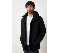 Threadbare Men's Showerproof Padded Hooded Coat in Black | Size: Small Threadbare Black S
