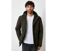 Threadbare Men's Showerproof Padded Hooded Coat in Khaki | Size: XL Threadbare Khaki XL