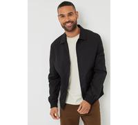 Threadbare Men's 'Sonton' Patch Pocket Collared Zip-Through Jacket in Black | Size: XL Threadbare Black XL