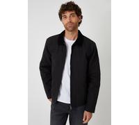 Threadbare Men's Zip-Through Lightweight Jacket With Quilting in Black | Size: 2XL Threadbare Black 2XL