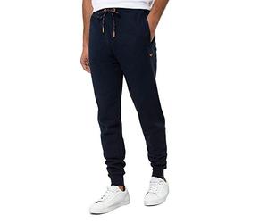 Threadbare Navy 'Trifoliate' Joggers Small