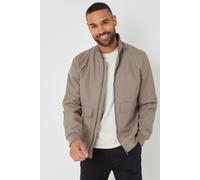 Threadbare Patch Pocket Mens Funnel Neck Harrington Jacket - - Size: S