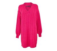 Threadbare Womens/Ladies Chalk Cable Knit Jumper Dress GT18597