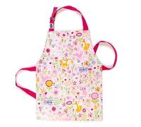 ThreadBear Design Flora's Flower Garden Easy Wipe Clean Apron for Children - Inspire Creative Craft and Messy Play Time Great for Home School Art Activities for Ages 3+