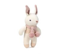 ThreadBear Design: Pretty Baby Threads Soft Teddy Doll for Christening Gifts - Adorable Newborn Cute Teddy Dolls for Baby Showers (Cream Bunny)