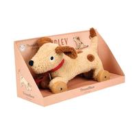 ThreadBear Toys & Gifts Dudley Pull Along Dog - Fabric Soft Toy Dog On Wheels For Children