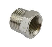 Threaded Adapter Hex Bush 1/4 inch BSP Male to 1/8 BSP Female Air Line Fitting FT081