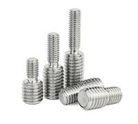 Threaded Adapters, 1~10pcs M3M4M5M6M8M10M12M14M16M20 Thread Adapter Male To Double Head Transfer Screw Reducing Bolt(M8x10 M10x15mm 2pcs)