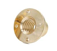 threaded backlash 1mm 2mm Pitch 1mm 2mm 4mm 8mm 10mm 12mm 14mm Lead Left Head Screw Rod Brass Nut T5 T6 T8 T10 T20 Lead Screw Rod Nut screw trapezoidal (Size : T25 Pitch5mmLead5mm)