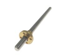 threaded backlash 2mm Pitch 8mm Lead T8 Trapezoidal Threaded Screw 304 Stainless Steel Screw Rod 300mm to 600mm T8 Lead Screw With Brass Nut screw trapezoidal (Size : 800mm)