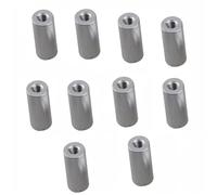 threaded backlash Inner Thread Screw Nut M2 M2.5 M3 Metric Thread Round Aluminum Standoff Rods 5mm to 100mm Aluminum Spacer screw trapezoidal (Color : 10mm, Size : M2 10pcs)