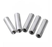 threaded backlash M4 M5 M6 Aluminum Spacer 4mm 5mm 10mm 50mm 100mm Round Aluminum Standoff Spacers Rod Double Head Inne Thread Screw Studs screw trapezoidal (Color : 20mm, Size : M5 5pcs)