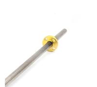 threaded backlash T12 Lead Screw With Brass Round Nut 2mm Pitch 2mm 4mm 8mm 10mm Lead Tr12 Trapezoidal Thread Stainless Steel Screw Rod screw trapezoidal (Color : Pitch 2mm lead 2mm, Size : 250mm wi