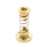 Threaded Backlash，Threaded Backlash 10pcs T8 Lead Screw Anti Nuts 2mm 4mm 8mm Trapezoidal Thread Spring Loaded Eliminate Gap Flange Nut trapezoidal(2mm pitch 4mm lead)