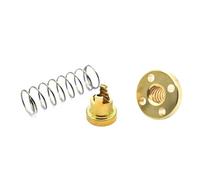 Threaded Backlash，Threaded Backlash 2mm 4mm 8mm Lead T8 Screw Anti Spring Loaded Nut TR8x2 TR8x4 TR8x8 Elimination Gap Brass trapezoidal(Pitch 2mm Lead 4mm)